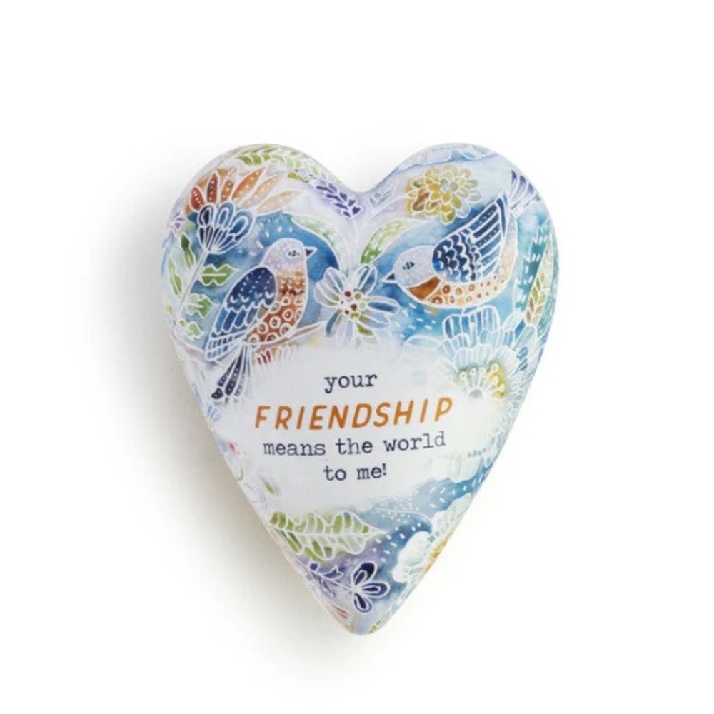 Demdaco Heart art  heart Shaped Friendship Keepsake box